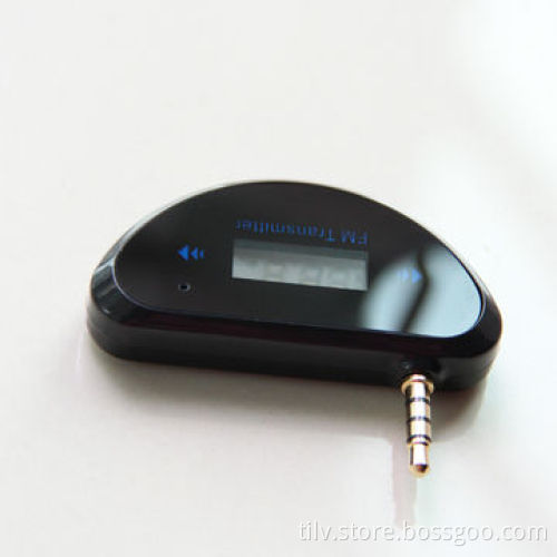 Super Black Car 3.5mm FM Transmitter for Smart Phone